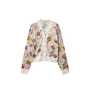 베르사체 프린트 실크 니트 가디건 10243261A17875