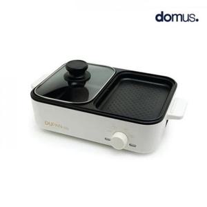 전기후라이팬 혼술혼밥 도무스 두판 미니 연기안나는전기그릴 1인용