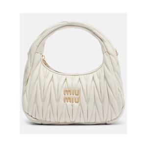 미우미우 Wander 스몰 레더 탑 핸들 백 P01147560