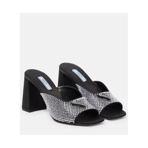 프라다 임벨리시드 새틴 샌들 P00720622