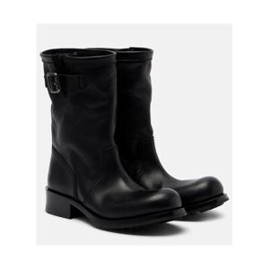 프라다 레더 미드 카프 부츠 P01172718