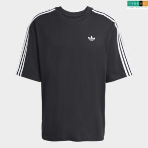 아디다스 현대백화점 [MAN] 아디컬러 3-스트라이프 오버사이즈 티 KD4095 인기반팔티 [현대백화점 쇼핑백 증정]