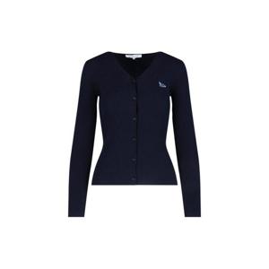 라프리마 메종키츠네 베이비 폭스 패치 파인 리브 가디건 OW00501KT1091 P480