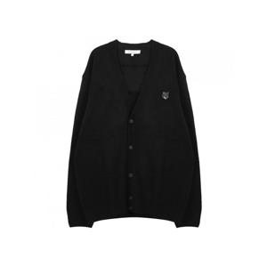 라프리마 메종키츠네 볼드 폭스 헤드 패치 가디건 NM00506KT1006 P199