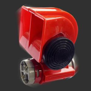 자동차전자크락션 차량용 컴팩트 트윈톤 에어혼 레드 12V