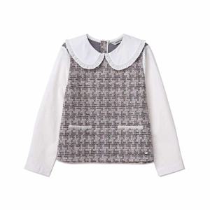 [레노마키즈]여아 다이마루 트위드 티 블라우스 (R2311B351-T)