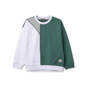 [페리미츠]그린 블럭 맨투맨 (P2312T128-T)