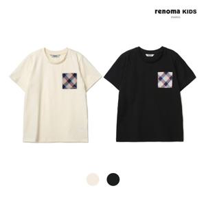 [레노마키즈]남아체크포켓베이직티셔츠 (R2321T123-T)