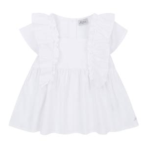 [빈]화이트 프릴 블라우스BZ24BL02WT