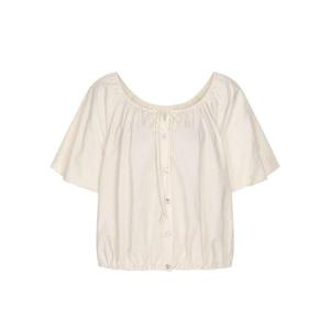 [올리브데올리브] 벌룬 소매 리본 스트링 양면 블라우스 OW5MB460 OW5MB460