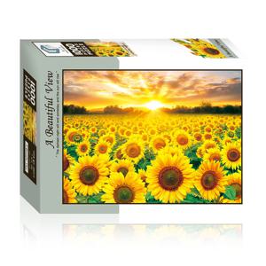 직소퍼즐 명화 풍경 석양에 물든 해바라기 1000피스 T-DF10-1032