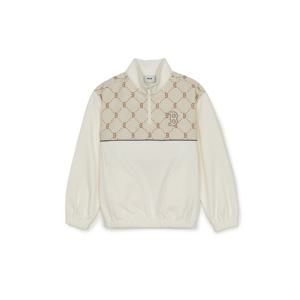 M MLB키즈긴팔티 GQC 7AMTMD351-43CRS 다이아 모노그램 블러킹 반집업 맨투맨 보스턴 레드삭스