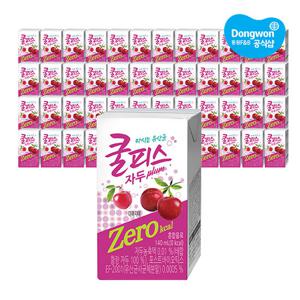 [동원] 쿨피스 제로 테트라 자두 140ml 48개