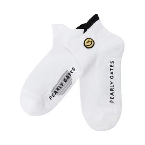 [파리게이츠] (521F1SC002)여성 스마일 와펜 논슬립 단목 양말 521F1SC002