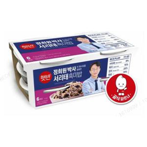 [씨제이] 햇반 라이스플랜 서리태흑미밥 210gX6번들