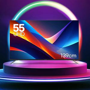 루컴즈 TV UHD 스마트TV 139cm(55인치) 구글OS LT-US55K06G 미러링 벽걸이형 방문설치 (상하조절)