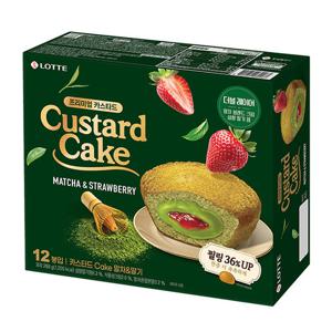 파이 롯데 카스타드 말차딸기 288g 8개