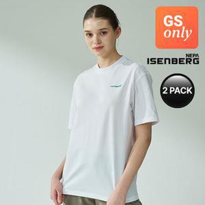 [출고가49,000원][네파이젠벅][GS단독]로고 반팔티셔츠 화이트 2PACK 남녀공용