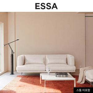 [에싸] 코르티나 3인 리브 패브릭 소파+막대쿠션2개