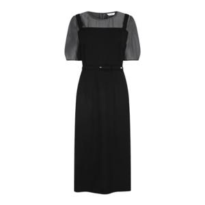 배색 뷔스티에 H라인 원피스 GS5M0OP901