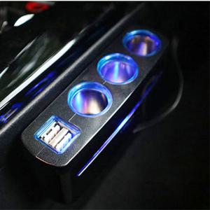 아이팝 블루라인 듀얼 USB 3구소켓 /충전기/시거잭소켓