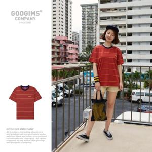 [구김스]구김스 0720_BYE 스트라이프 반팔티셔츠 (G18MMRT310)