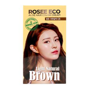 로제 에코 알로에 헤어 칼라 크림 C6 밝은자연갈색