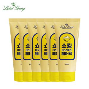 [라벨영]쇼킹마요네즈헤어팩4+2/건조/푸석/극손상/트리트먼트