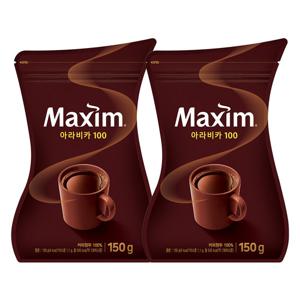 맥심 아라비카100 리필용 커피 150g 2개
