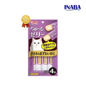 이나바 고양이간식 챠오스틱 TSC-124 닭가슴살과 게살 60G