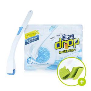 이지드롭 변기크리너 세트 핸들1개+리필1팩 (레몬향)