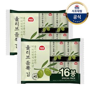 [사조대림] 해표올리브듬뿍김(4g*16봉) x2개