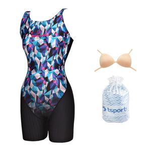 [아날도바시니]여성 실내 반신원피스 수영복 ASWU-7580 기본세트