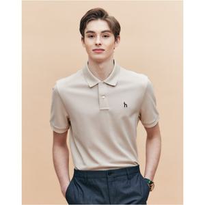 [TAG가 149000원]헤지스남성[링클프리] 베이지 반팔 피케 티셔츠