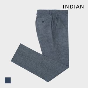 [INDIAN] 인디고 미니사각 프린트 바지_MITDLXM3301