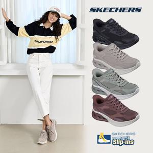 스케쳐스 여성용 밥스 에어펌프 슬립인스 워킹화