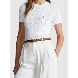 [폴로랄프로렌]폴로 코튼 케이블 니트 반팔티