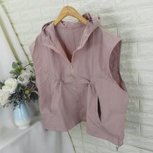 jyn_사선후드조끼VOT아노락조끼,바스락조끼,운동조끼,등산조끼,박스핏,후드조끼,남녀공용