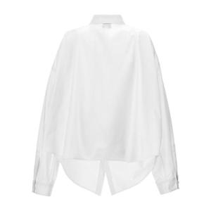 25FW Balenciaga 화이트 poplin 오버사이즈 셔츠 790945TQM059000 TP565341027