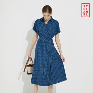 스테파넬 26SS 프린트 랩스타일 원피스