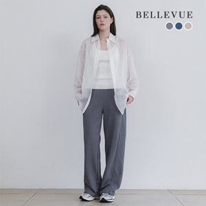 벨뷰 26SS 워시드 스웻 커브드 팬츠