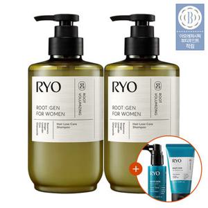 려[단독특가]  루트젠 여성 탈모케어 샴푸 515ml 2입 (옵션) (+추가증정)