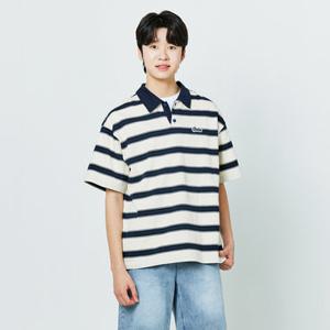 [소이] 남자 여름이월 5부 스트라이프 오픈카라티(25M1412)