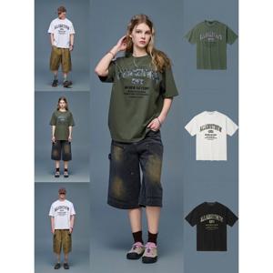 [인터크루]남성)패턴믹스레터링반팔티셔츠 NA2TM33A_CC