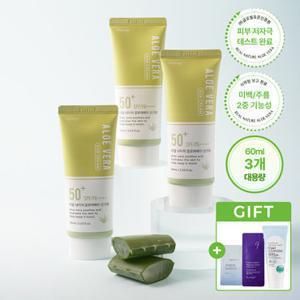 리얼 네이처 알로에베라 선크림 60ml 3개/대용량 수딩젤 1L 2 외 균일가 택1