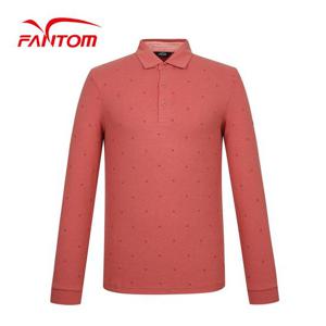 [팬텀] 남성 패턴 카라 긴팔 티셔츠