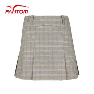 [팬텀] 여성 체크 주름 큐롯 스커트