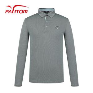 [팬텀] 남성 잔조직 카라 긴팔 티셔츠