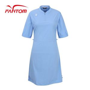 [팬텀] 여성 냉감 반집업 반팔 원피스