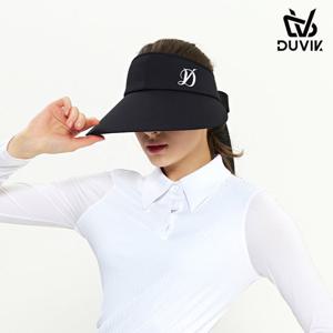 듀빅 여성 와이드챙 밴드 리본 썬바이저 DD1WAP742BK